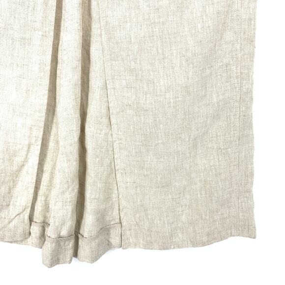 Reformation Tazz Oatmeal Maxi Skirt with Front Slit Womens Sz 2 100% Linen - Picture 4 of 6